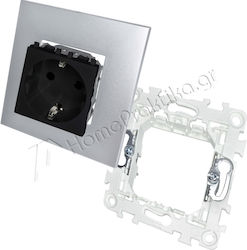 Lineme Single Walled Power Socket Black