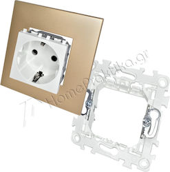 Lineme Single Walled Power Socket White