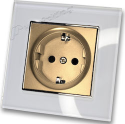Lineme Einzeln Gemauerte Steckdose Strom Gold