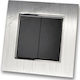 Lineme Wall Switch Double with Aller Retour Sil...