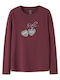 Kids' Shirt Long Sleeve Bordeaux