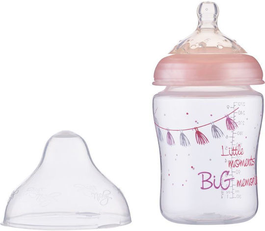 Nuby Educational Sippy Cup Silicone Pink for 0m+m+ 270ml