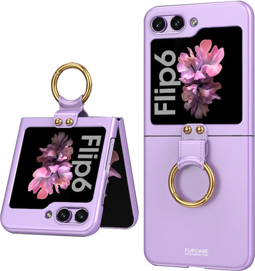 Θήκη Gkk Ring Holder Samsung Galaxy Z Flip7 Fe Z Flip6 Μοβ