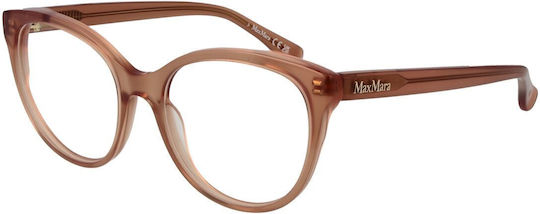 Max Mara Γυναικείος Κοκκάλινος Σκελετός Γυαλιών Cat Eye MM 5102 072