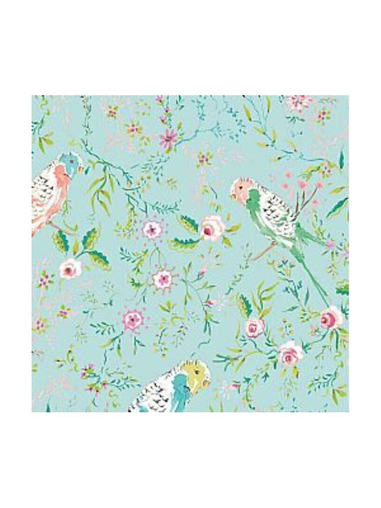 Oxygen Kids Decorative Pillow Siel Japanese Birds Light Blue 45x45cm