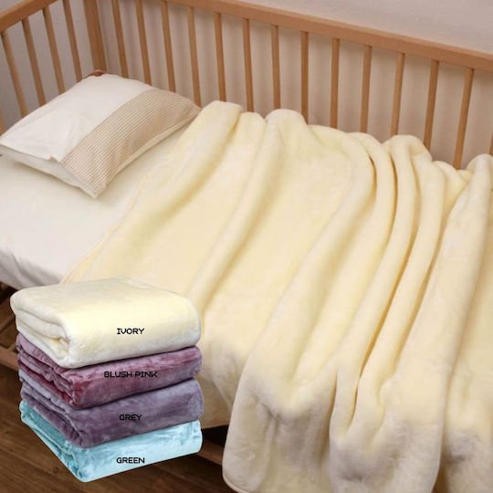 Anna Riska Blanket Nursery Swaddling Blankets Velvet Green 80x110cm