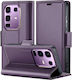 Erbord Wallet Piele artificială / Plastic Violet (Realme Note 50)