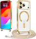 Erbord Electro Back Cover Silicon cu Curea Auriu (iPhone 17 Pro Max)