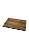 Marva Wooden Rectangular Serving Tray with Handles 30x40cm 207197 1pcs