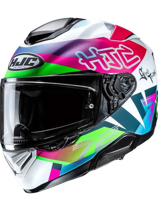 HJC R-PHA 72 Goldy MC84SF Motorcycle Helmet Ful...