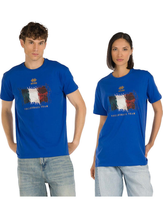 Italia Αθλητικό T-shirt Γαλάζιο