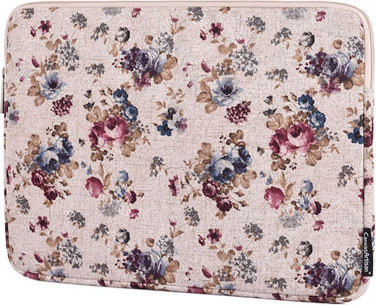 13" Floral Muster Laptop Hülle – Braune