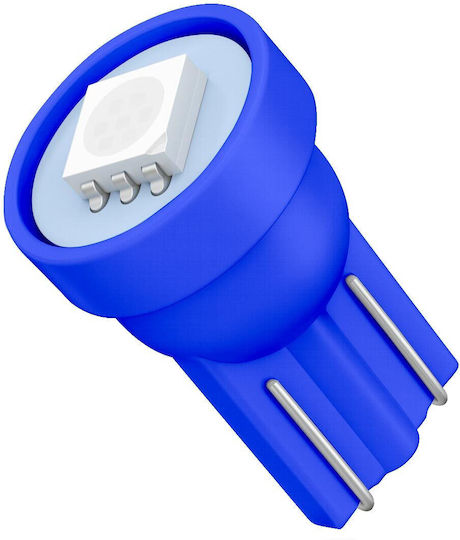 VenCore Lamps Car T10 / W5W LED Blue 12V 0.3W 1pcs
