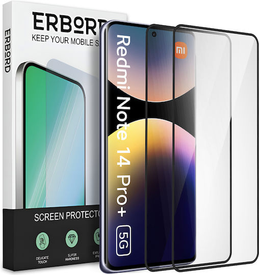 Erbord 3D Закалено стъкло (Redmi Note 14 4GRealme 14 Pro+)
