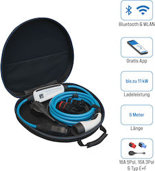 Nrgkick 16A Set Optimal Ladegerät für Elektroautos 11kW mit Integriertem Kabel 5m Typ 2