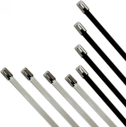 Μόνωση Δεματικά Καλωδίων Πλαστικά 840mmx4.6mm σε Ασημί χρώμα (50τμχ) (28930-007)