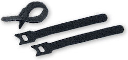 Commel Kabelbinder Kunststoff 135mm x 12mm in Schwarz Farbe (10 Stück) (365-191)