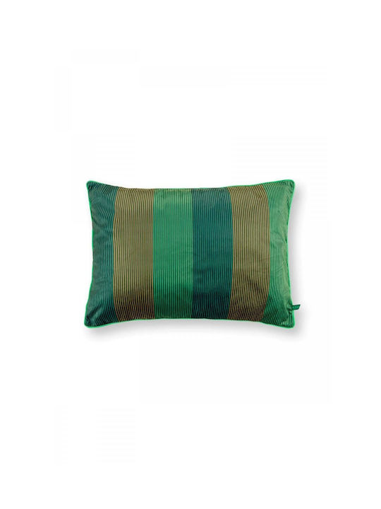 PiP Studio PiP Studio Throw Pillow Sofa Cushion Multi Stripes Green 50x70cm