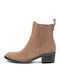 Leather Women's Chelsea Ankle Boots Brown