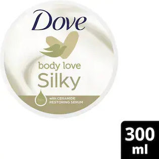 Dove Silky Pampering Feuchtigkeitsspendende Creme Körperpflege 300ml