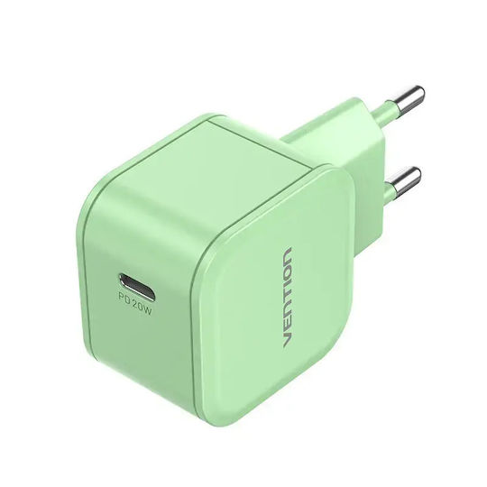 Vention Charger Without Cable with USB-C Port 20W Power Delivery Greens (FEJG0-EU)