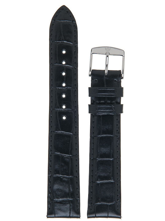 Rochet Charleston Curea din piele Negru 20mm