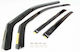 Heko Set of Windbreakers Front and Rear Car Dark Fime for Audi A6 2025+ 4pcs