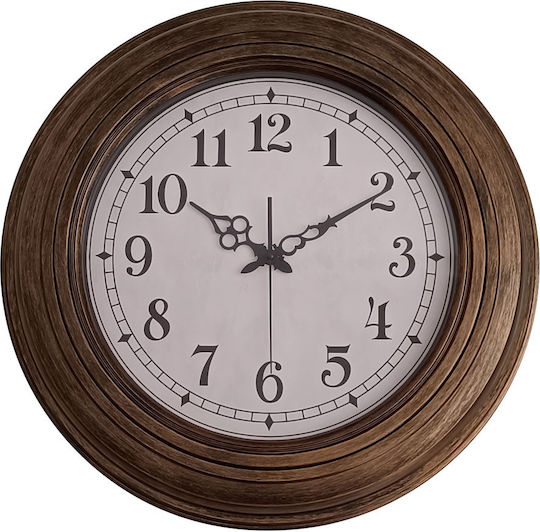 Ankor Leise Antikes Wanduhr Kunststoff Braun Ø50.7cm Ankor Leise Antikes Wanduhr Kunststoff Braun Ø50.7cm