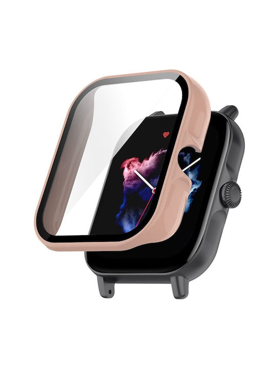 Silicone Case in Pink color for Amazfit GTS 3