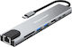 Powertech USB-C Docking Station with HDMI 4K PD Ethernet Gray (PT-1536)