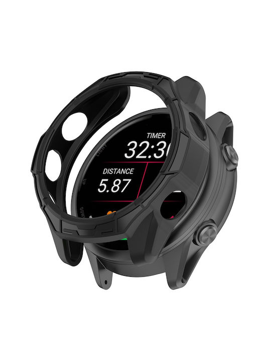 Silicone Case in Black color for Garmin Forerunner 570 42mm