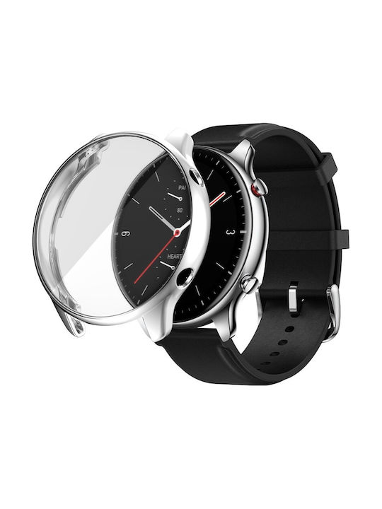 Пластмасов Калъф в Сребрист цвят за Amazfit GTR 2