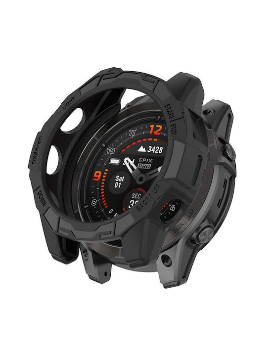 Силиконов Калъф в Черен цвят за Garmin Fenix 7X, Fenix 7X Pro, Epix Pro Gen 2 Силиконов Калъф в Черен цвят за Garmin Fenix 7X, Fenix 7X Pro, Epix Pro Gen 2