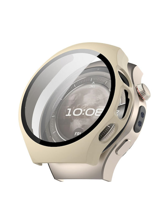 Пластмасов Калъф в Бежов цвят за Huawei Watch 5 42мм