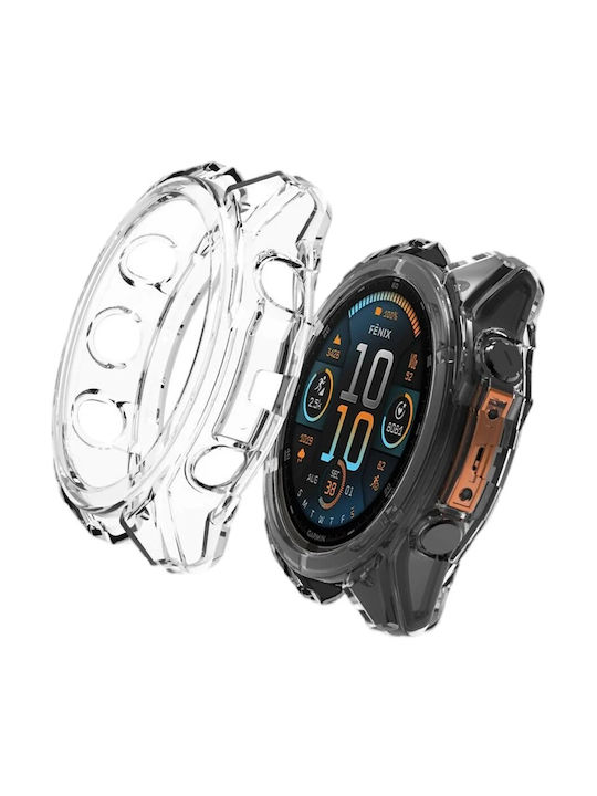 Силиконов Калъф в Прозрачен цвят за Garmin Fenix 8 51mm
