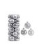 Hanging Ball Ornament Ornament Silver 10cm Set 20pcs