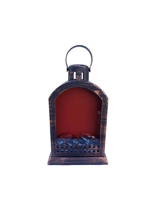 Velve Dekorative Lampe Kamin Schwarz