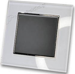 Lineme Wall Switch One-Way with Frame Black