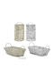 ArteLibre Christmas Bread Basket L28xW17xD9.5cm. (Μiscellaneous Designs/Colors)