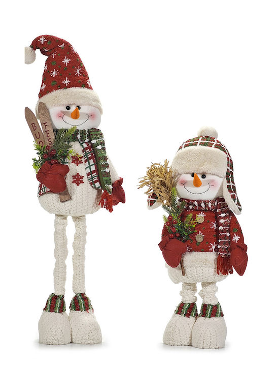ArteLibre Christmas Figure SNowman Red Height 100cm
