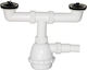 Lamaplast Plastic Siphon Sink White