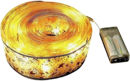 Weihnachtliche Farbband Weiß 500cm 1Stück