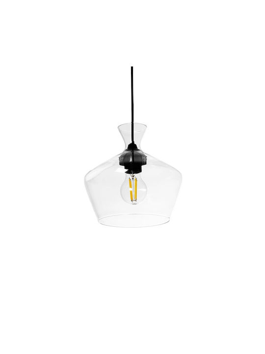 GloboStar Bohemia Висящо Осветително Тяло Прозрачен с Цокъл E27 22x22x22см.