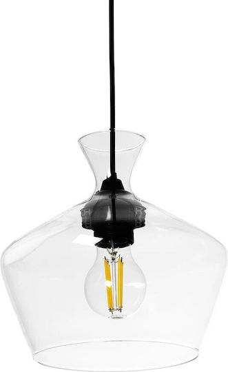 GloboStar Bohemia Hängelampe Transparent mit Fassung E27 22x22x22cm.