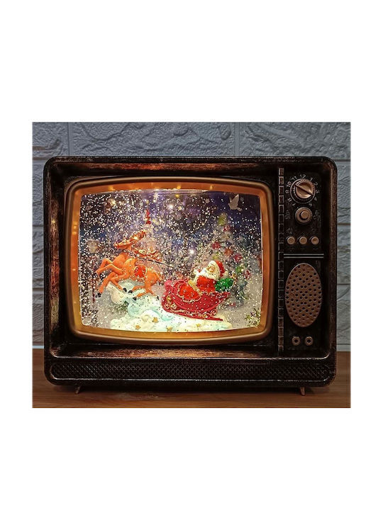 Christmas Illuminated Decorative with Electric with Music 24.5x20x8.5cm. Santa Claus