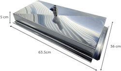 Inox Fettauffangwanne Wasser Grillmeister Bärbel