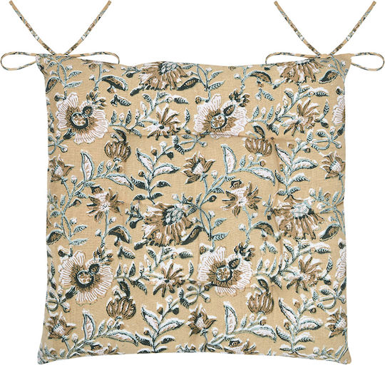 Garden Chair Cushion Shana Mustard 38x38cm