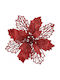 Weihnachtsdekoration Metallisch Blume Länge 16cm. 10Stück