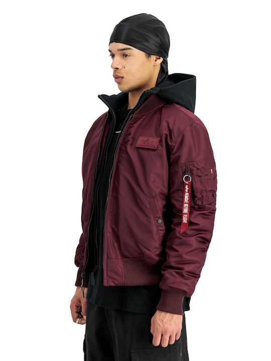 Alpha Industries Μπουφάν Bomber Burgundy