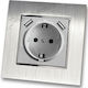 Lineme Single Walled Power Socket with 2 USB Po...